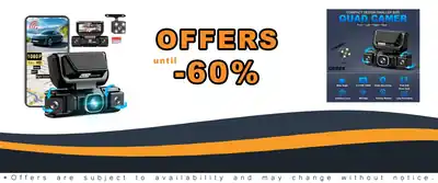 360 Degree 4 Channel Dash Cam GEMEK 2K Inside Out